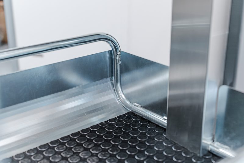Welded stainless seam detail